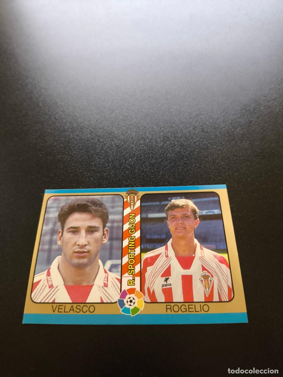 Cromos de f&uacute;tbol: 122 Velasco Rogelio SPORTING D GIJON MUNDICROMO LIGA FUTBOL TOTAL 1994 1995 94 95 N PANINI LIGA ESTE