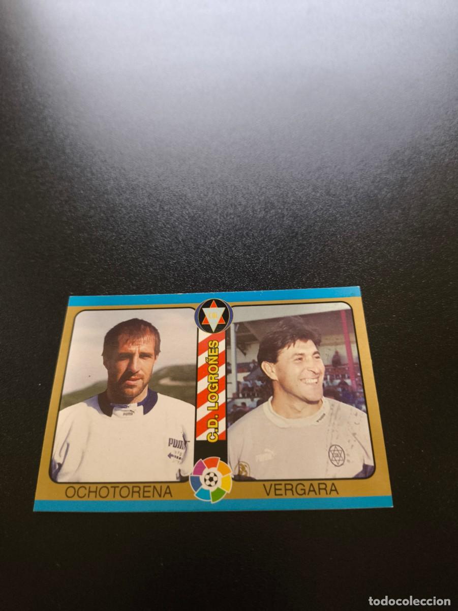 Fu&szlig;ball-Sticker: 136 Ochotorena / Vegara LOGRO&Ntilde;ES MUNDICROMO LIGA FUTBOL TOTAL 1994 1995 94 95 NO PANINI LIGA ESTE