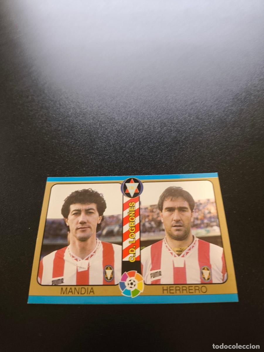 Fu&szlig;ball-Sticker: 138 Mandia / Herrero LOGRO&Ntilde;ES MUNDICROMO LIGA FUTBOL TOTAL 1994 1995 94 95 NO PANINI LIGA ESTE