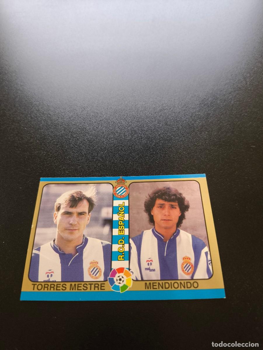 Cromos de f&uacute;tbol: 155 Torres Mestre Mendiondo ESPANYOL MUNDICROMO LIGA FUTBOL TOTAL 1994 1995 94 95 N PANINI LIGA ESTE