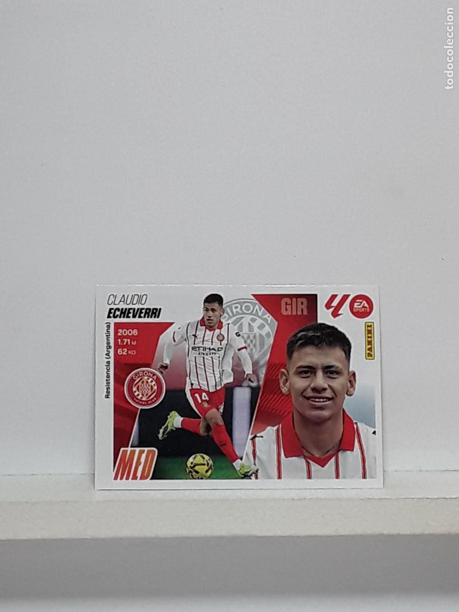 Cromos de f&uacute;tbol: LALIGA ESTE 2025 2026 EA SPORTS 25 26 ALBUM PANINI LIGA N 21 GIRONA MERCADO INVIERNO ECHEVERRI