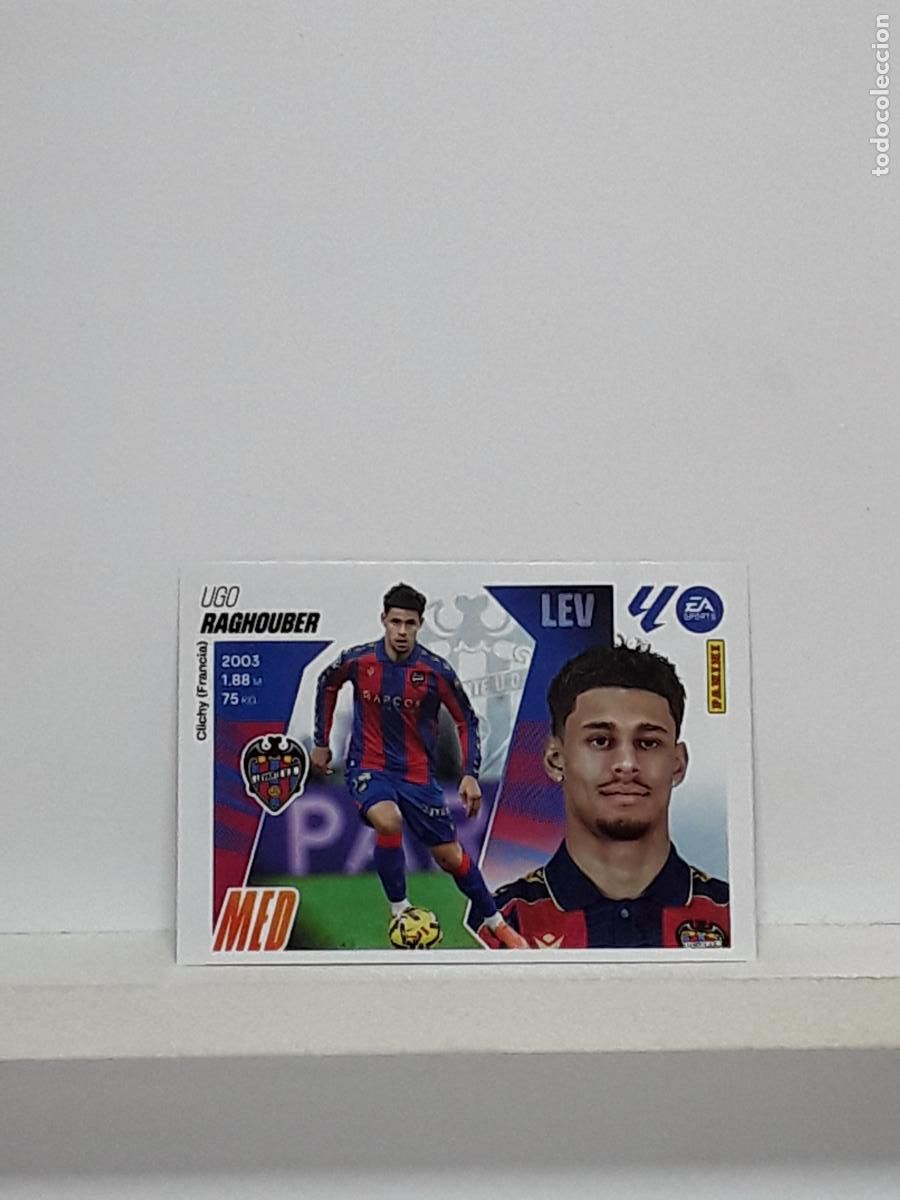 Cromos de f&uacute;tbol: LALIGA ESTE 2025 2026 EA SPORTS 25 26 ALBUM PANINI LIGA N 22 LEVANTE MERCADO INVIERNO RAGHOUBER