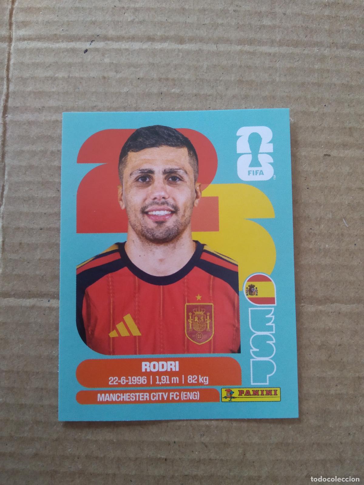 Cromos de f&uacute;tbol: ESP 10 RODRI ESPA&Ntilde;A CROMO FUTBOL PANINI MUNDIAL 2026 WORLD CUP COPA DEL MUNDO