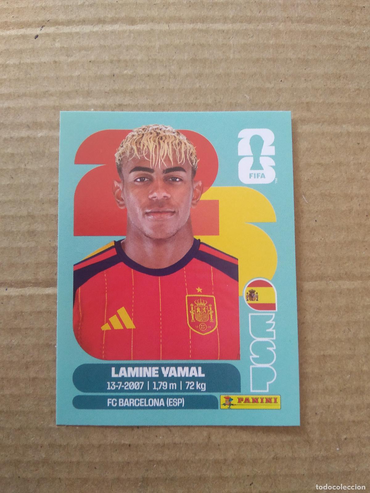 Cromos de f&uacute;tbol: ESP 15 LAMINE YAMAL ESPA&Ntilde;A CROMO FUTBOL PANINI MUNDIAL 2026 WORLD CUP COPA DEL MUNDO