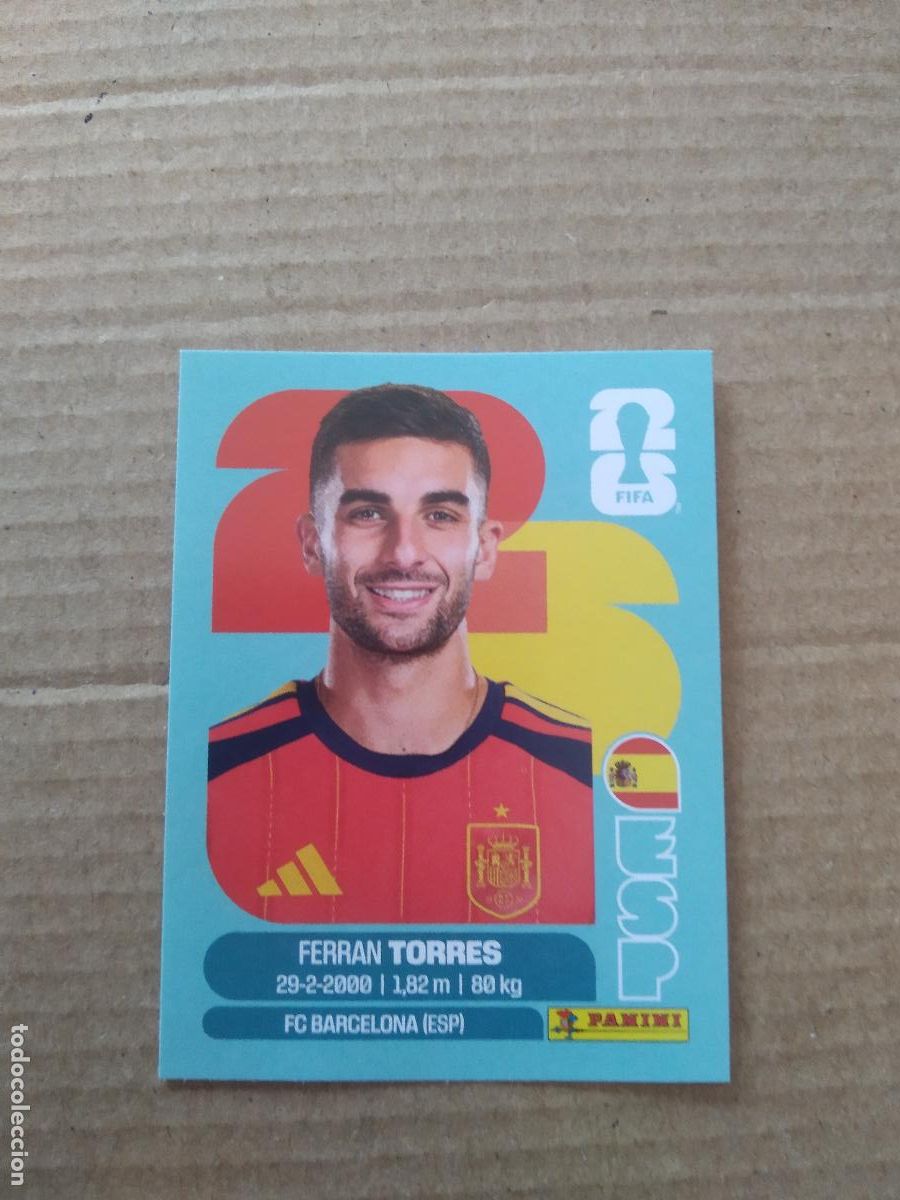 Cromos de f&uacute;tbol: ESP 18 FERRAN TORRES ESPA&Ntilde;A CROMO FUTBOL PANINI MUNDIAL 2026 WORLD CUP COPA DEL MUNDO