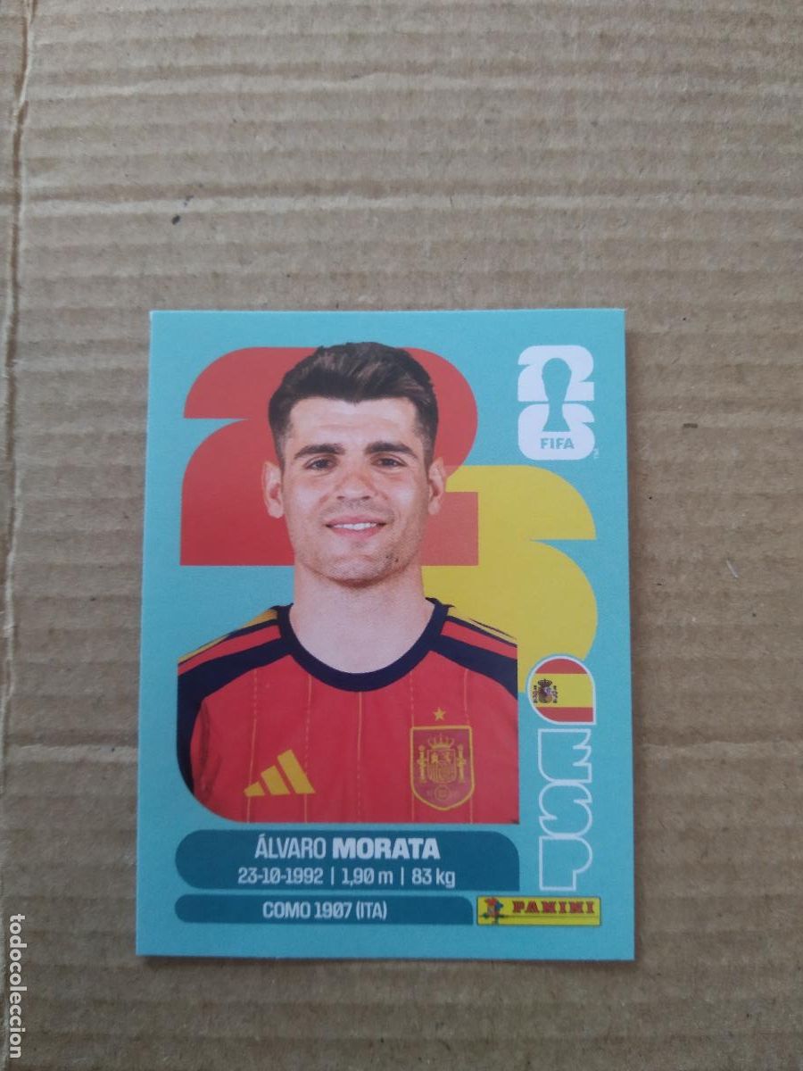 Cromos de f&uacute;tbol: ESP 19 MORATA ESPA&Ntilde;A CROMO FUTBOL PANINI MUNDIAL 2026 WORLD CUP COPA DEL MUNDO