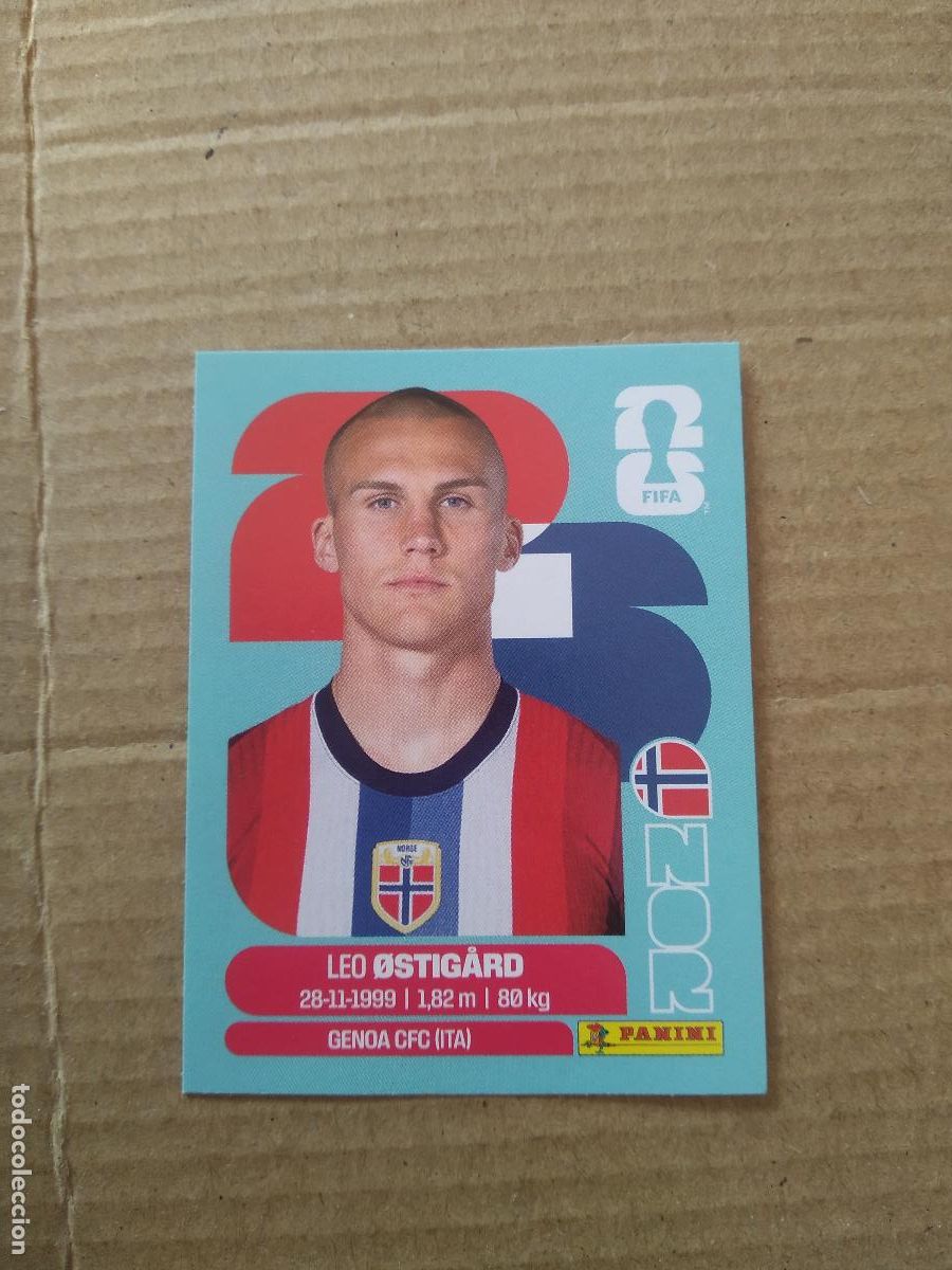 Cromos de f&uacute;tbol: NOR 4 LEO OSTIGARD NORUEGA CROMO FUTBOL PANINI MUNDIAL 2026 WORLD CUP COPA DEL MUNDO