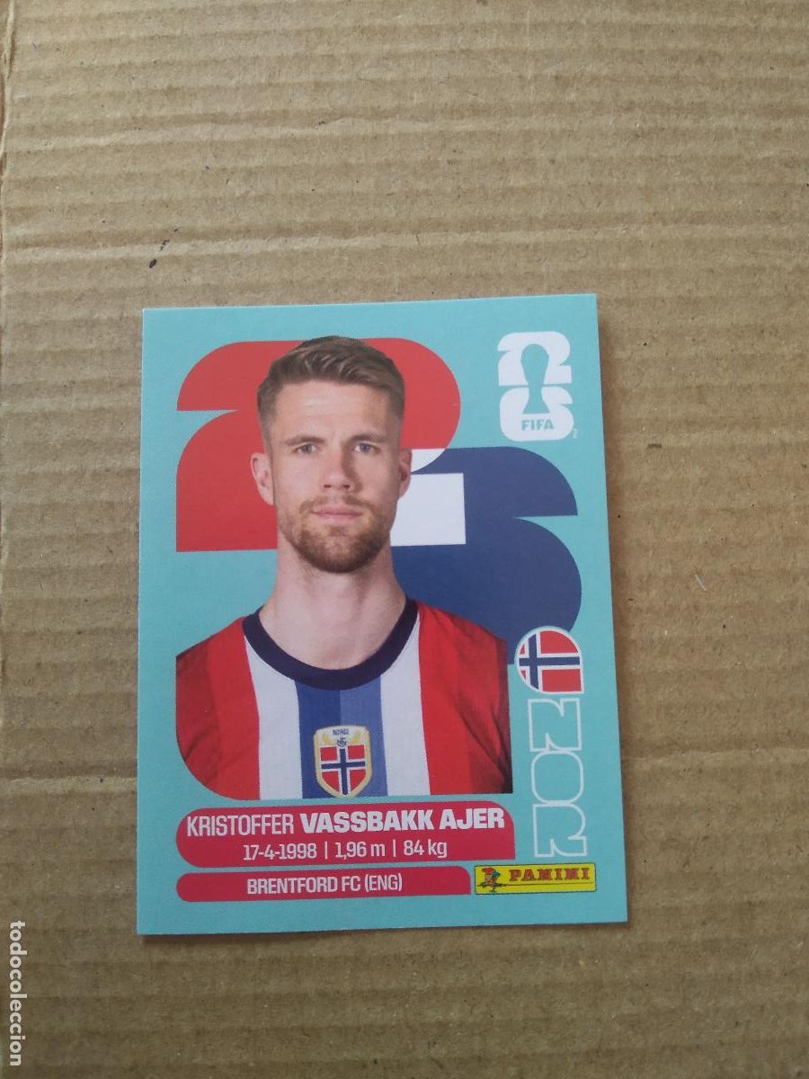 Cromos de f&uacute;tbol: NOR 5 VASSBAKK AJER NORUEGA CROMO FUTBOL PANINI MUNDIAL 2026 WORLD CUP COPA DEL MUNDO