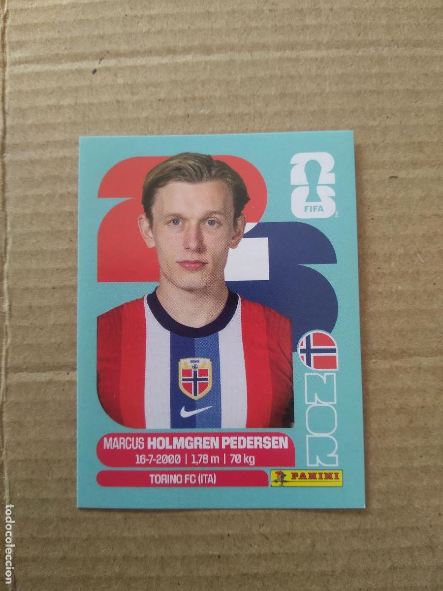 Cromos de f&uacute;tbol: NOR 6 HOLMGREN PEDERSEN NORUEGA CROMO FUTBOL PANINI MUNDIAL 2026 WORLD CUP COPA DEL MUNDO