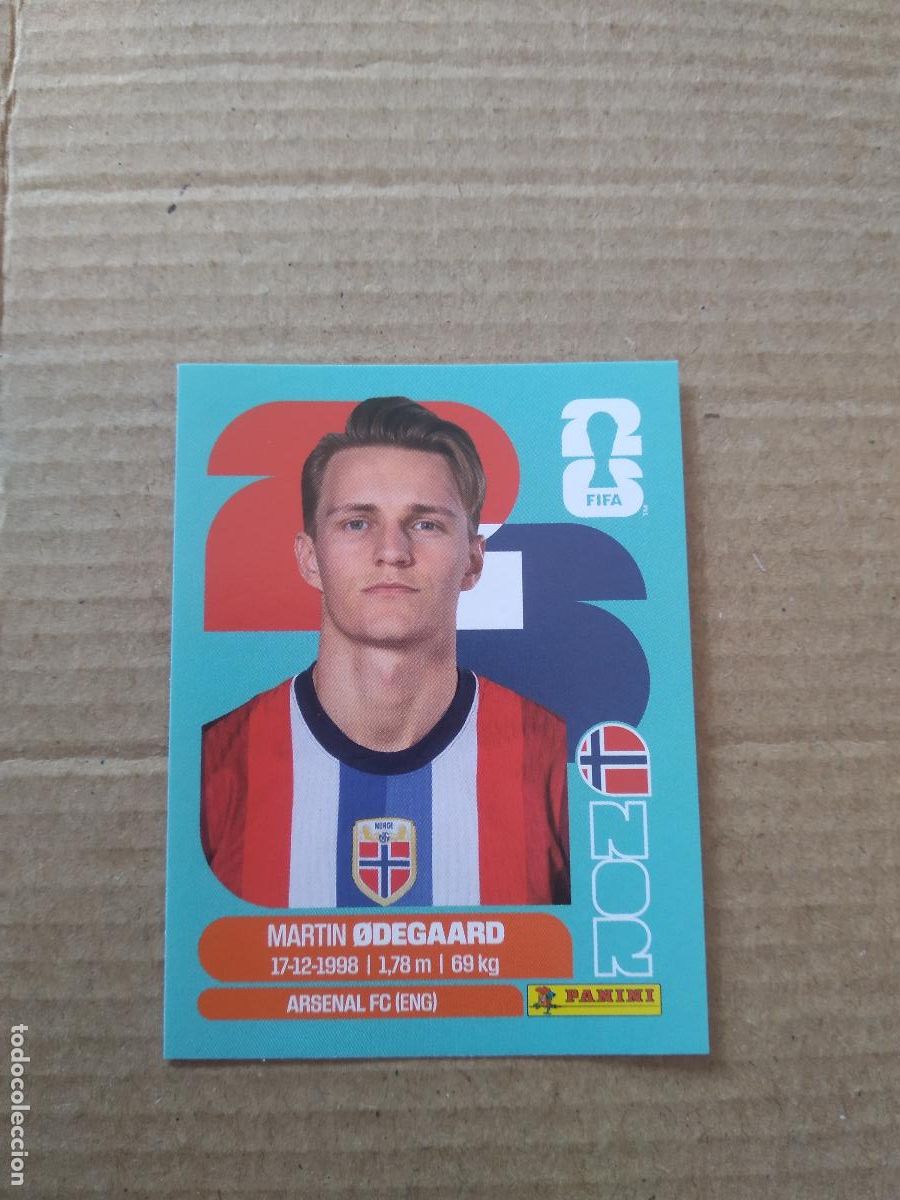 Cromos de f&uacute;tbol: NOR 10 MARTIN ODEGAARD NORUEGA CROMO FUTBOL PANINI MUNDIAL 2026 WORLD CUP COPA DEL MUNDO