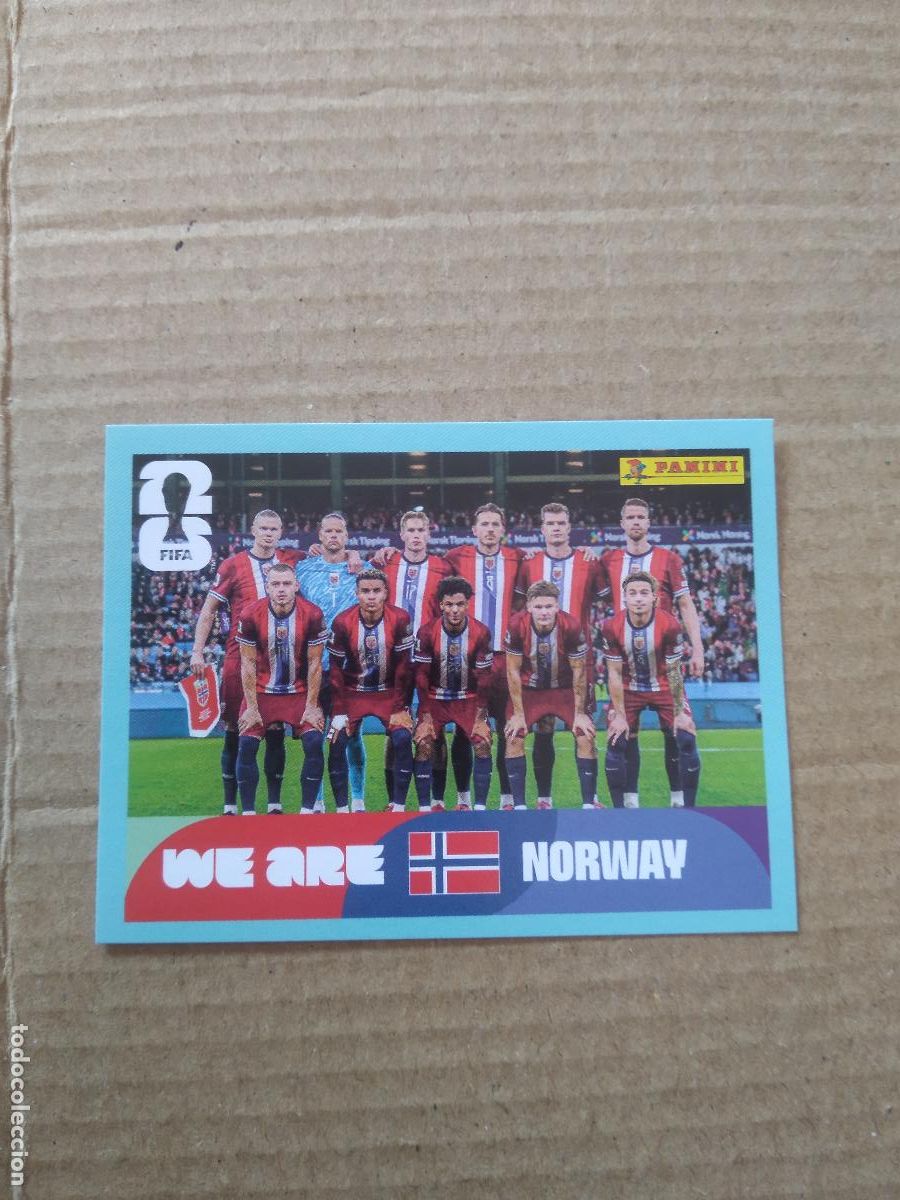 Cromos de f&uacute;tbol: NOR 13 EQUIPO PLANTILLA NORUEGA CROMO FUTBOL PANINI MUNDIAL 2026 WORLD CUP COPA DEL MUNDO
