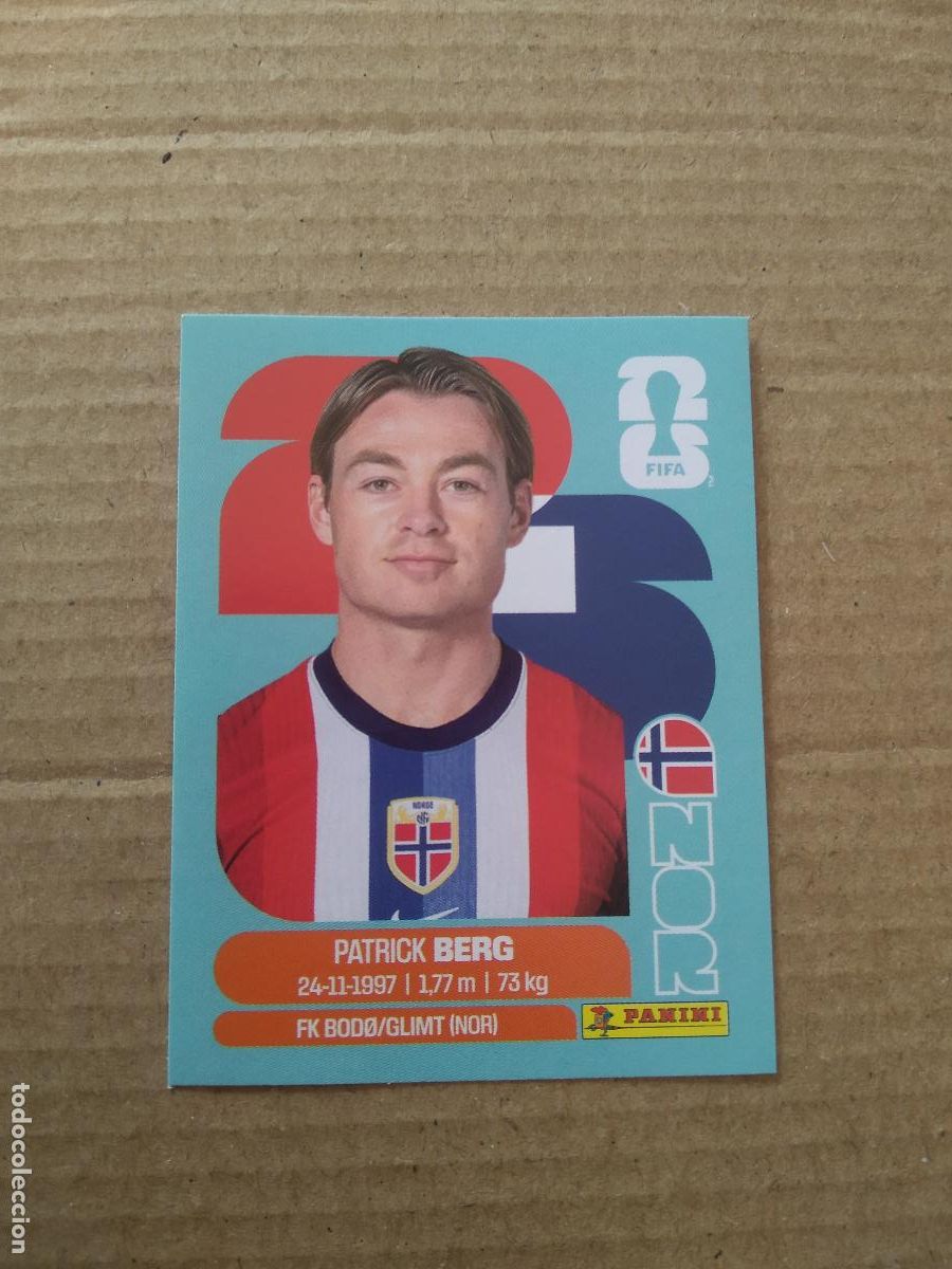 Cromos de f&uacute;tbol: NOR 14 PATRICK BERG NORUEGA CROMO FUTBOL PANINI MUNDIAL 2026 WORLD CUP COPA DEL MUNDO