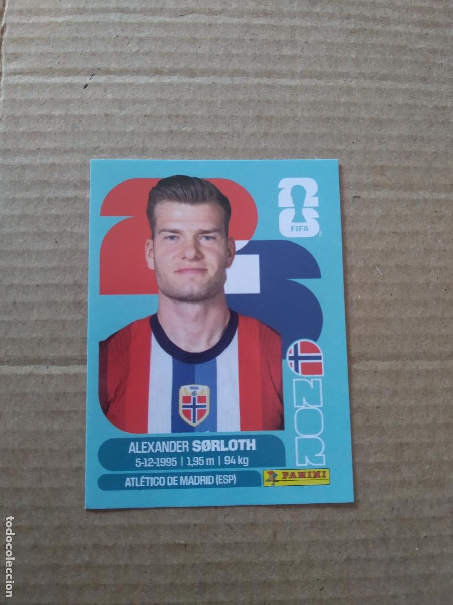 Cromos de f&uacute;tbol: NOR 16 SORLOTH NORUEGA CROMO FUTBOL PANINI MUNDIAL 2026 WORLD CUP COPA DEL MUNDO