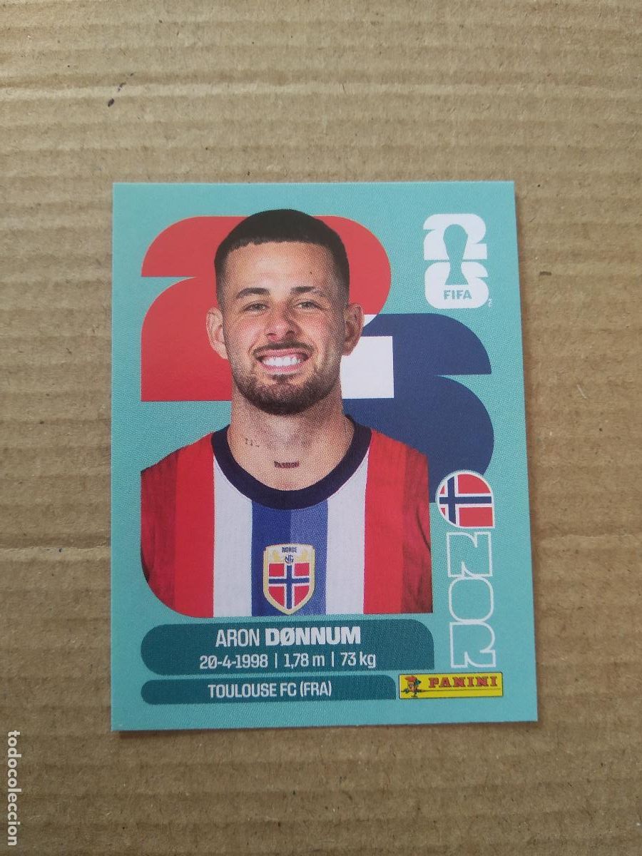 Cromos de f&uacute;tbol: NOR 17 ARON DONNUM NORUEGA CROMO FUTBOL PANINI MUNDIAL 2026 WORLD CUP COPA DEL MUNDO