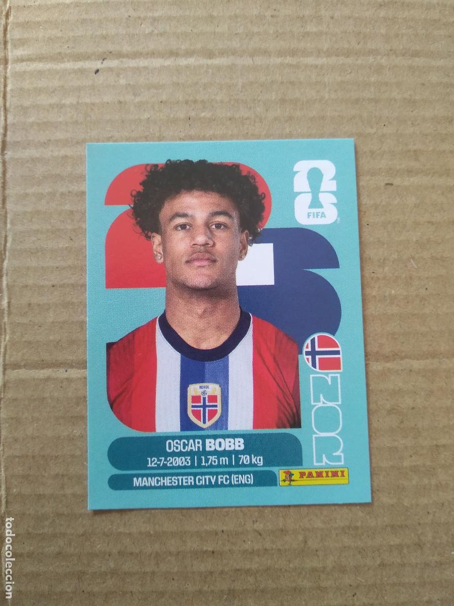 Cromos de f&uacute;tbol: NOR 20 OSCAR BOBB NORUEGA CROMO FUTBOL PANINI MUNDIAL 2026 WORLD CUP COPA DEL MUNDO