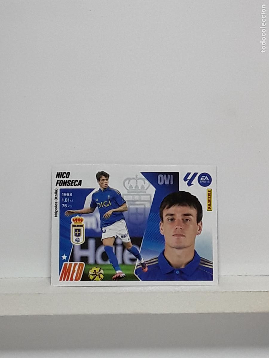 Cromos de f&uacute;tbol: LALIGA ESTE 2025 2026 EA SPORTS 25 26 ALBUM PANINI LIGA N 26 OVIEDO MERCADO INVIERNO NICO FONSECA