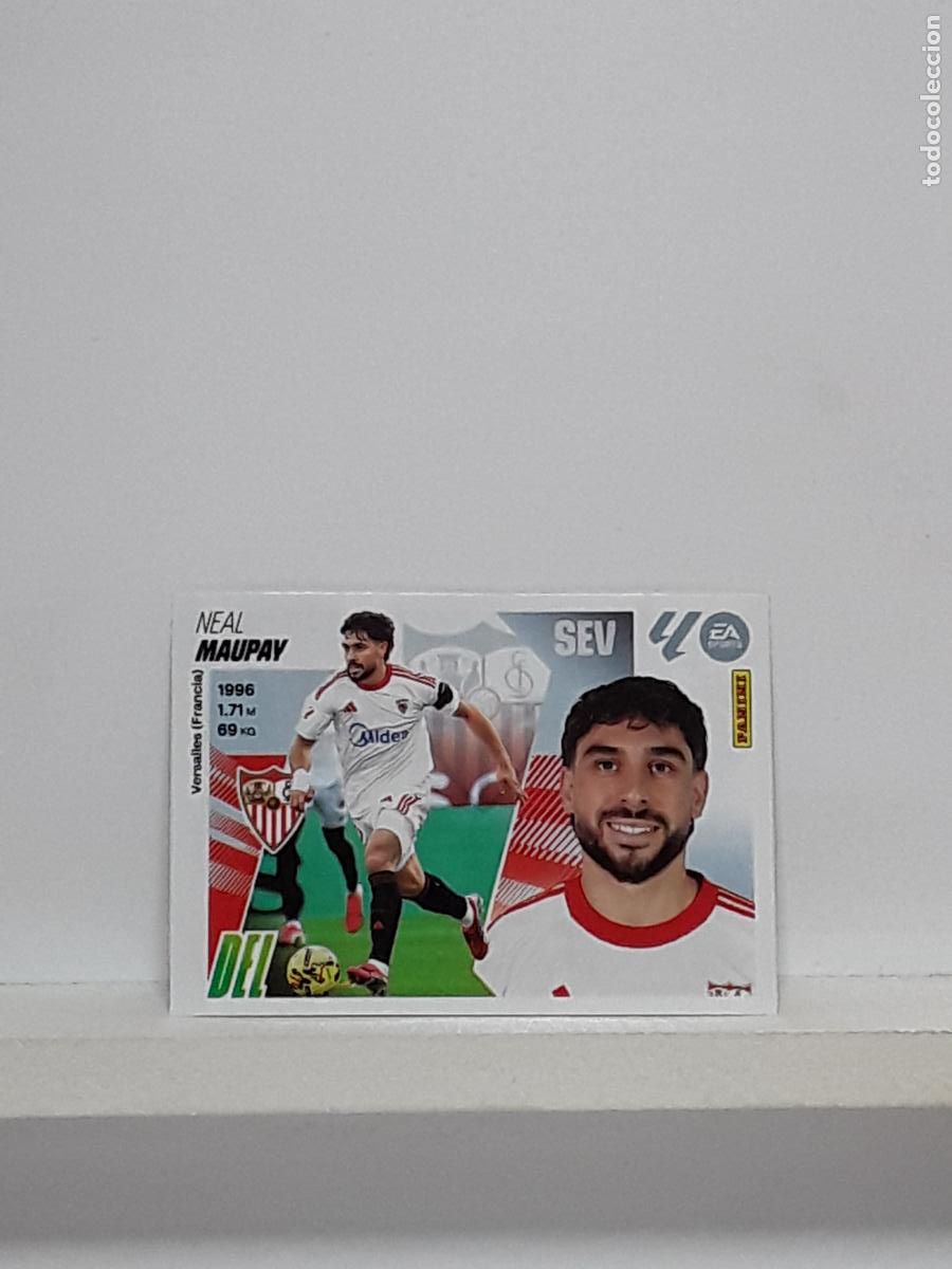 Cromos de f&uacute;tbol: LALIGA ESTE 2025 2026 EA SPORTS 25 26 ALBUM PANINI LIGA N 33 SEVILLA MERCADO INVIERNO NEAL MAUPAY