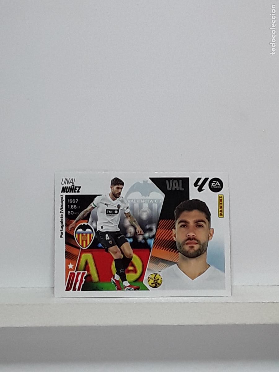 Cromos de f&uacute;tbol: LALIGA ESTE 2025 2026 EA SPORTS 25 26 ALBUM PANINI LIGA N 34 VALENCIA MERCADO INVIERNO UNAI NU&Ntilde;EZ