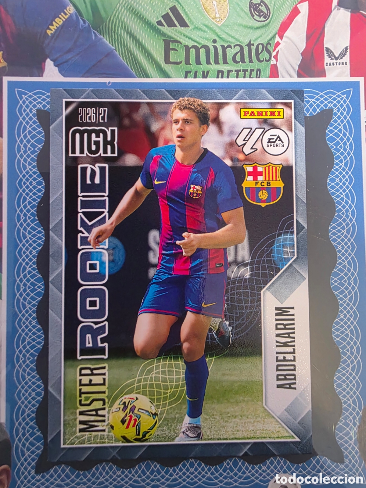Cromos de f&uacute;tbol: Hamza Abdelkarim Master Rookie #406 - Megacracks 2026/27 26/27 Panini