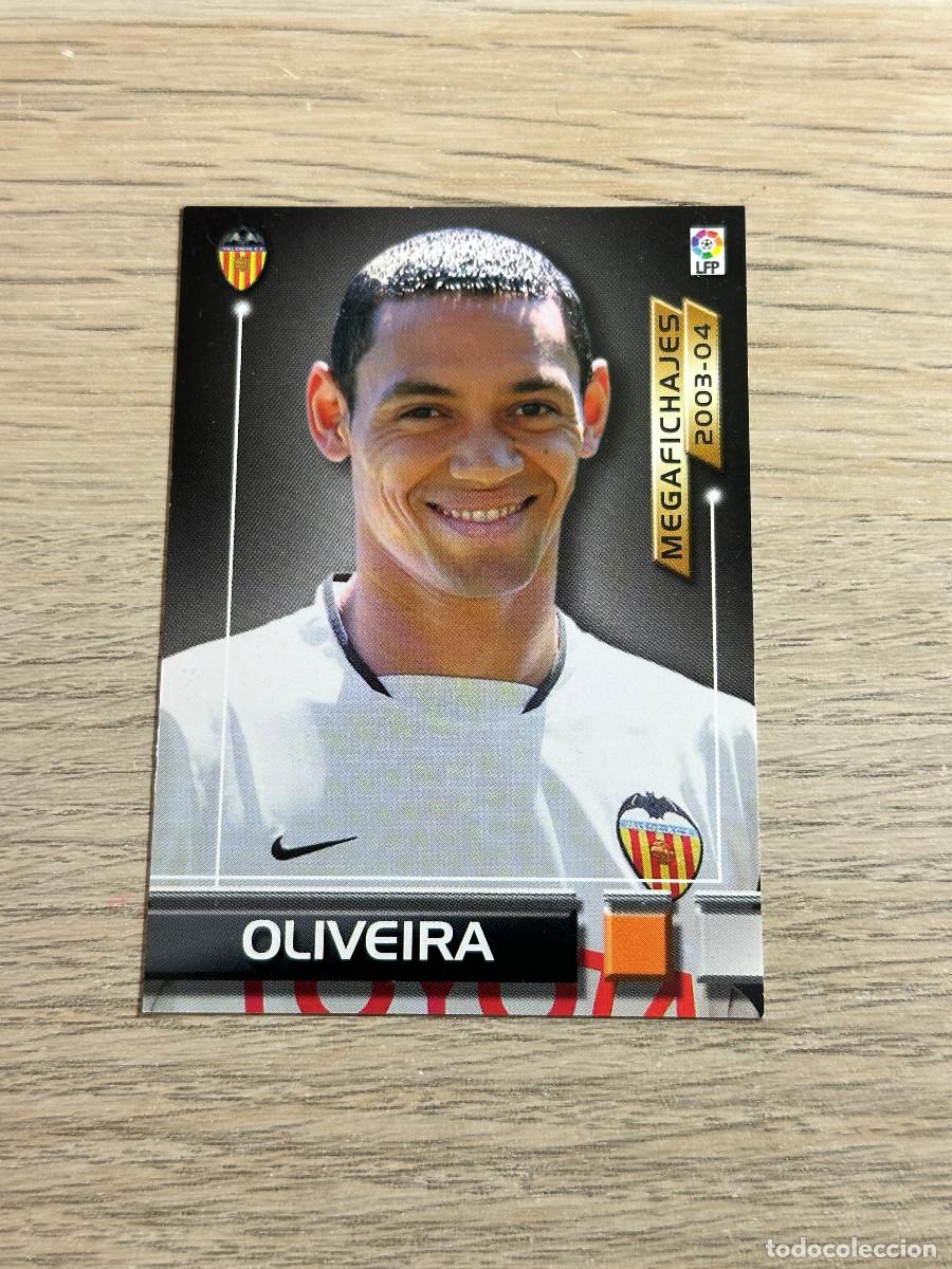 Cromos de f&uacute;tbol: OLIVEIRA n&ordm; 501 VALENCIA MEGAFICHAJES MEGAFICHAS MEGACRACKS 2003 2004 PANINI 03 04