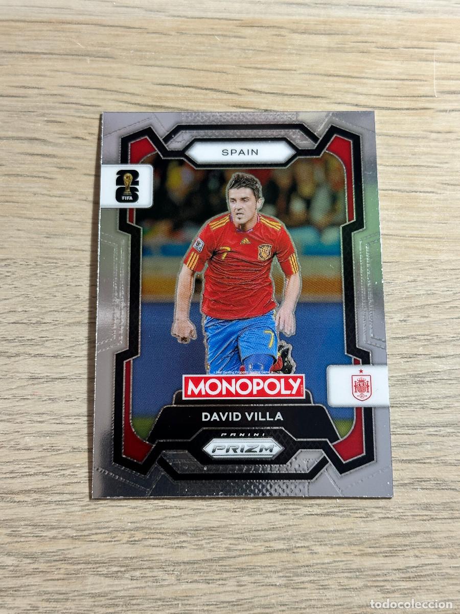 Cromos de f&uacute;tbol: DAVID VILLA 44 ESPA&Ntilde;A WORLD CUP 2026 PANINI PRIZM MONOPOLY
