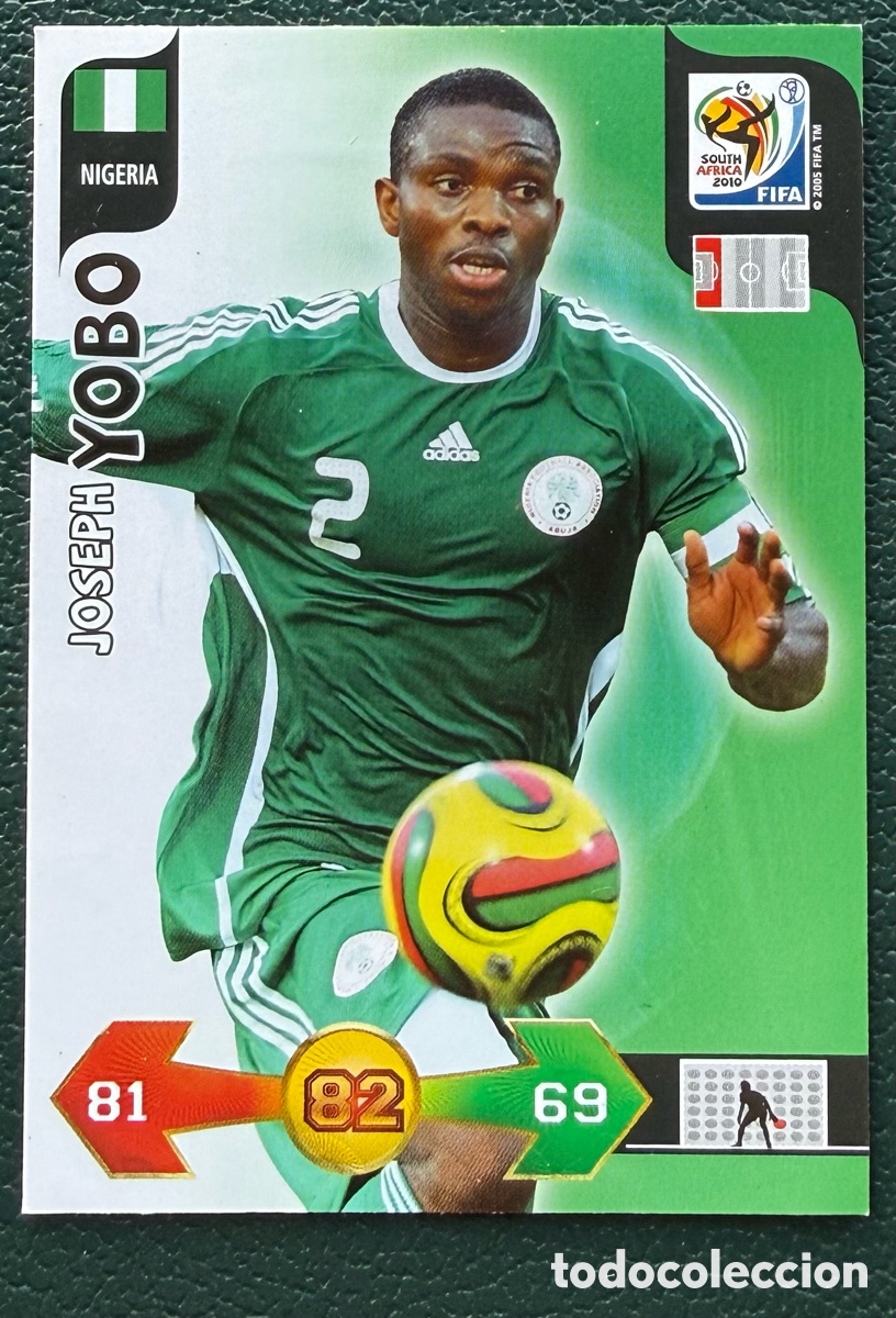 Fu&szlig;ball-Sticker: JOSEPH YOBO NIGERIA FICHAS ALBUM ADRENALYN XL MUNDIAL SOUTH AFRICA 2010