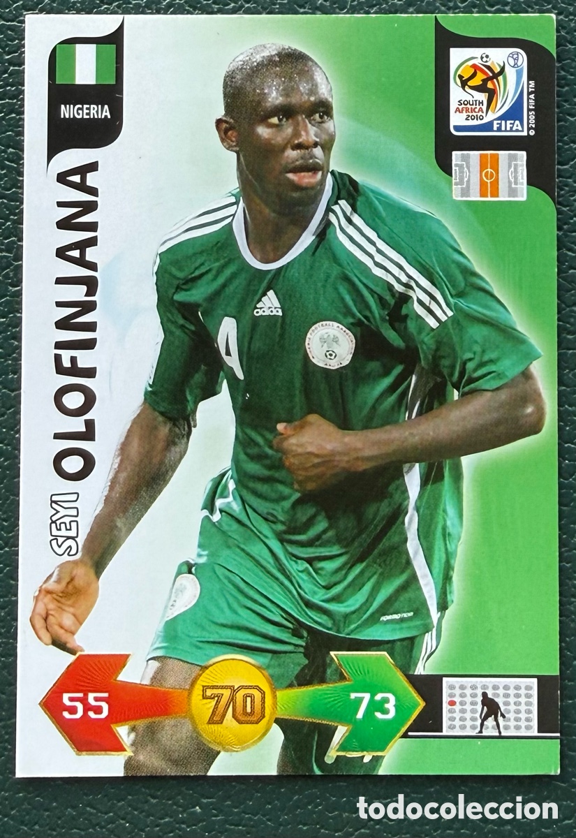 Fu&szlig;ball-Sticker: SEYI OLOFINJANA NIGERIA FICHAS ALBUM ADRENALYN XL MUNDIAL SOUTH AFRICA 2010