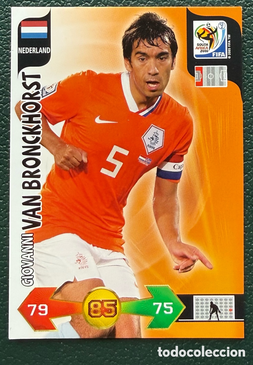Figurine di Calcio: GIOVANNI VAN BRONCKHORST HOLANDA FICHAS ALBUM ADRENALYN XL MUNDIAL SOUTH AFRICA 2010
