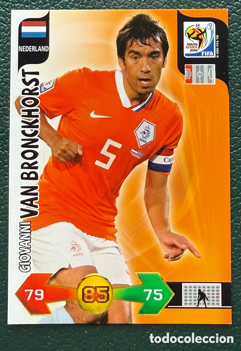 Figurine di Calcio: GIOVANNI VAN BRONCKHORST HOLANDA FICHAS ALBUM ADRENALYN XL MUNDIAL SOUTH AFRICA 2010