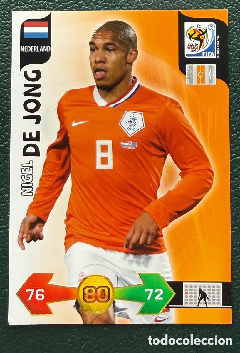 Figurine di Calcio: NIGEL DE JONG HOLANDA FICHAS ALBUM ADRENALYN XL MUNDIAL SOUTH AFRICA 2010