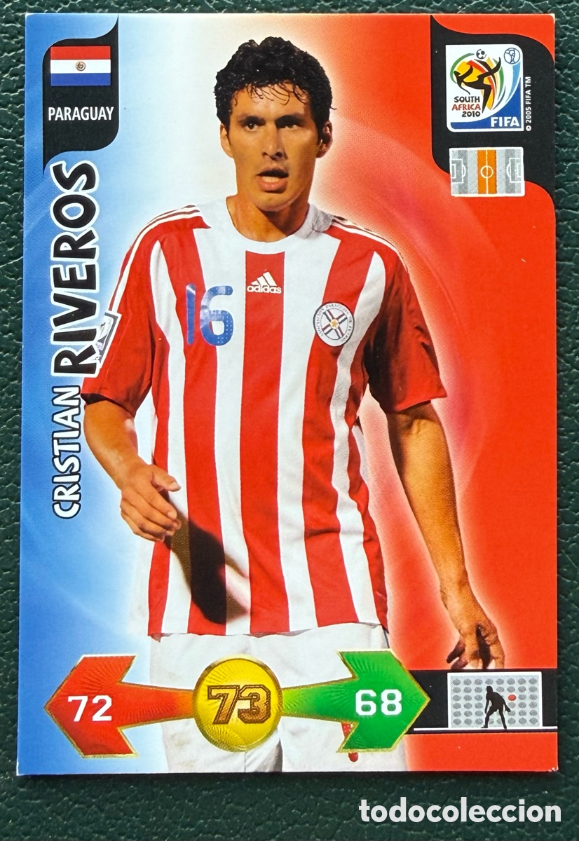 Fu&szlig;ball-Sticker: CRISTIAN RIVEROS PARAGUAY FICHAS ALBUM ADRENALYN XL MUNDIAL SOUTH AFRICA 2010