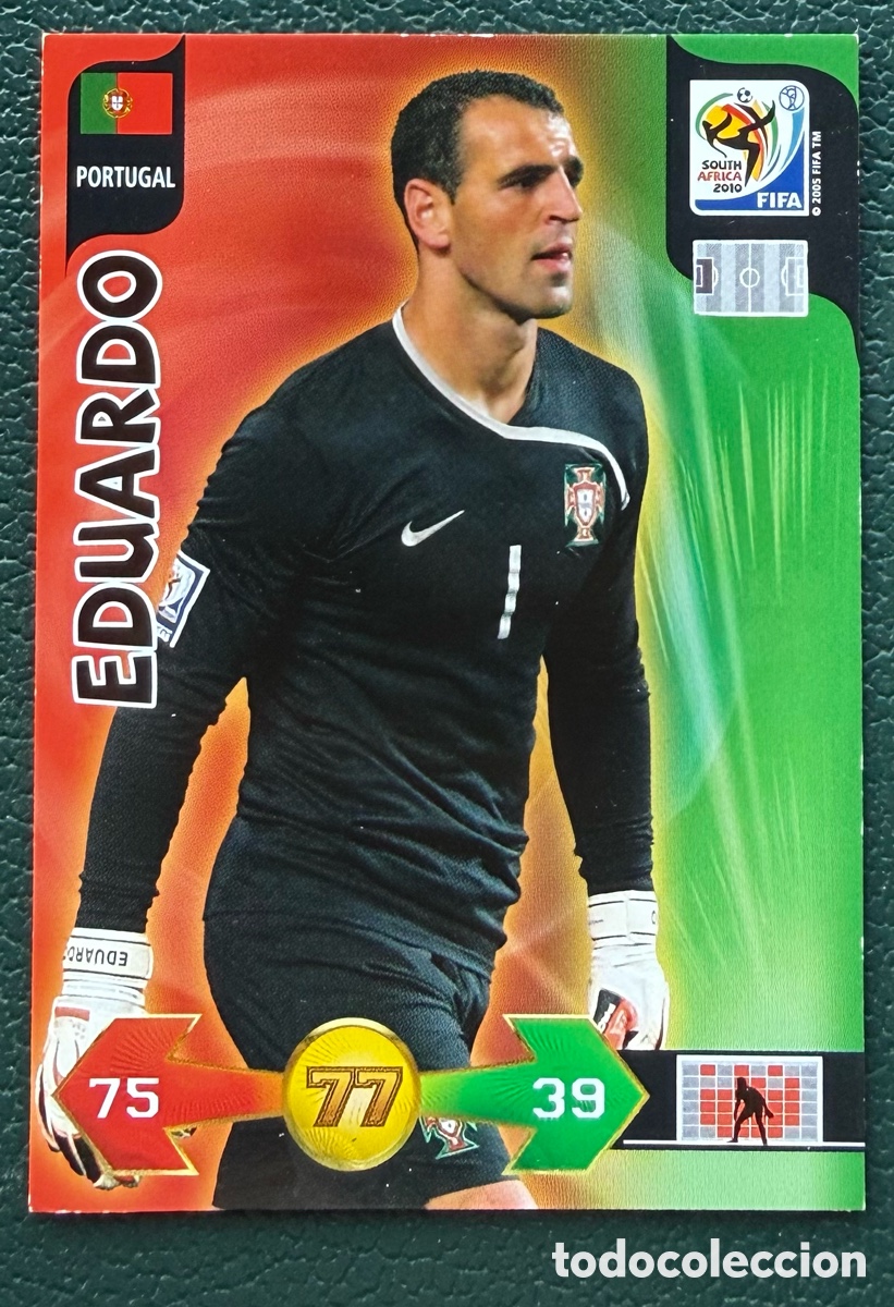 Fu&szlig;ball-Sticker: EDUARDO PORTUGAL FICHAS ALBUM ADRENALYN XL MUNDIAL SOUTH AFRICA 2010