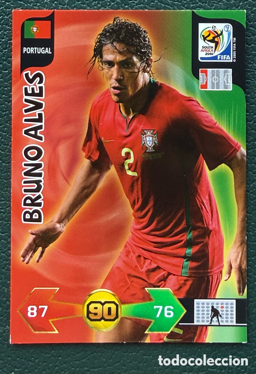 Football Stickers: BRUNO ALVES PORTUGAL FICHAS ALBUM ADRENALYN XL MUNDIAL SOUTH AFRICA 2010
