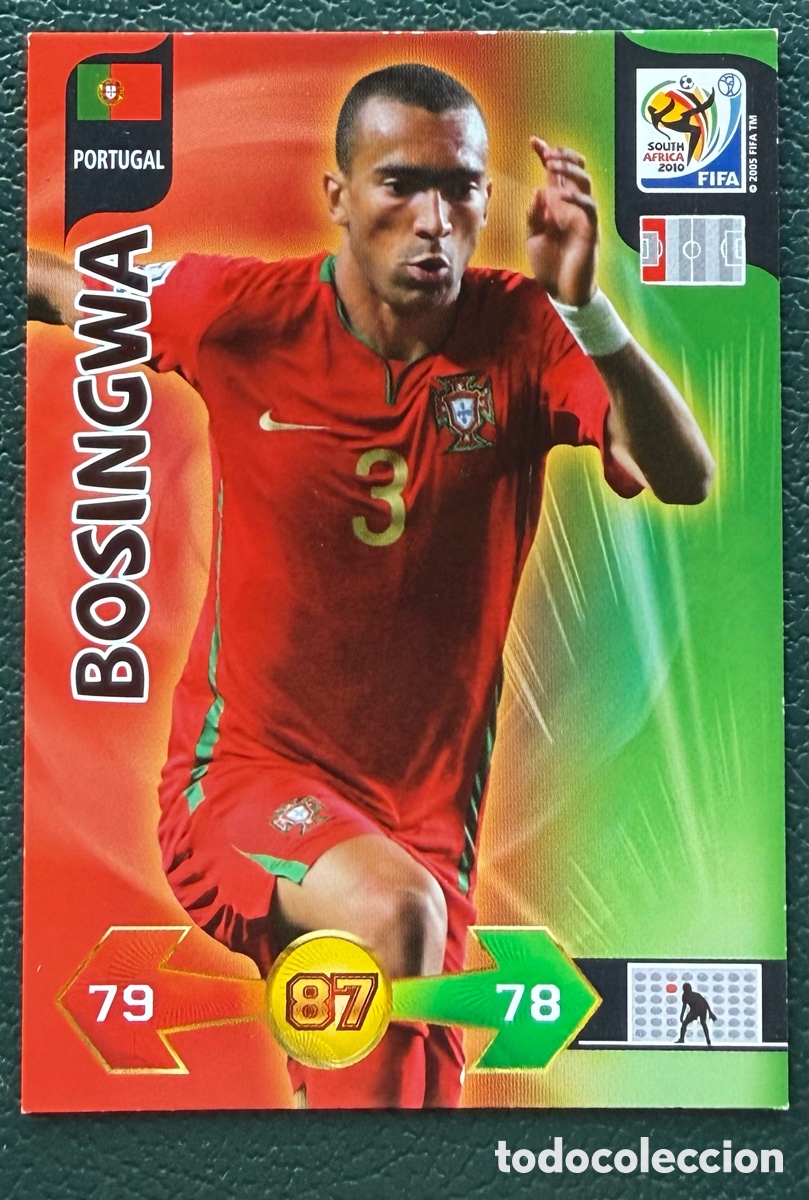 Football Stickers: BOSINGWA PORTUGAL FICHAS ALBUM ADRENALYN XL MUNDIAL SOUTH AFRICA 2010