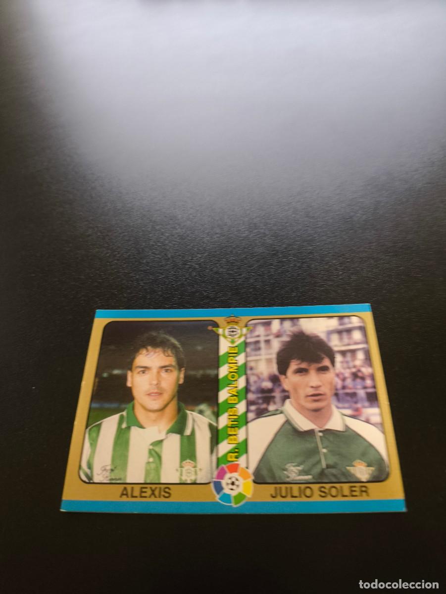 Cromos de f&uacute;tbol: 169 Alexis / Julio Soler BETIS MUNDICROMO LIGA FUTBOL TOTAL 1994 1995 94 95 NO PANINI LIGA ESTE