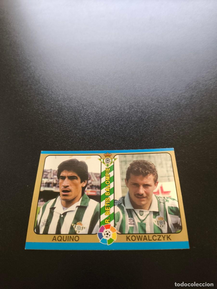 Cromos de f&uacute;tbol: 171 Aquino / Kowalczyk BETIS MUNDICROMO LIGA FUTBOL TOTAL 1994 1995 94 95 NO PANINI LIGA ESTE