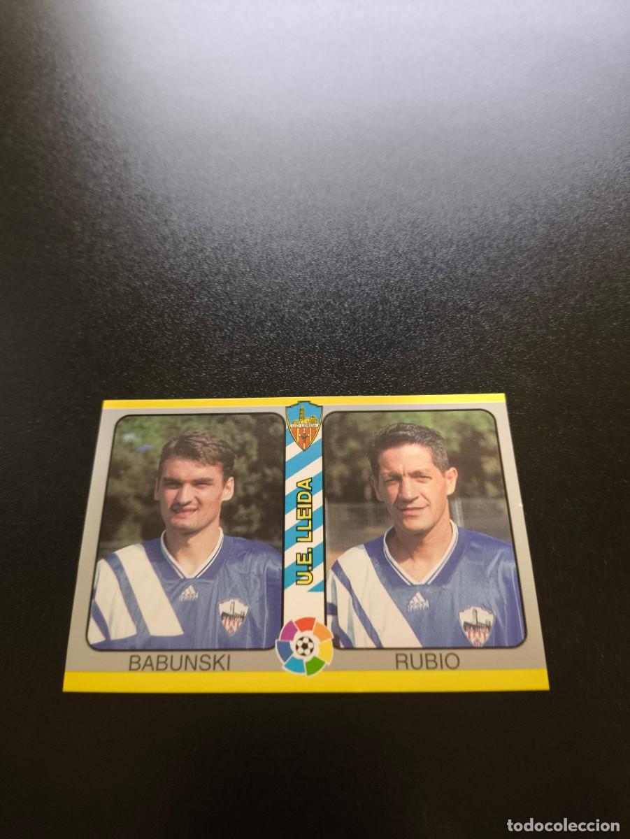 Cromos de f&uacute;tbol: 190 Babunski / Rubio LLEIDA MUNDICROMO LIGA FUTBOL TOTAL 1994 1995 94 95 NO PANINI LIGA ESTE