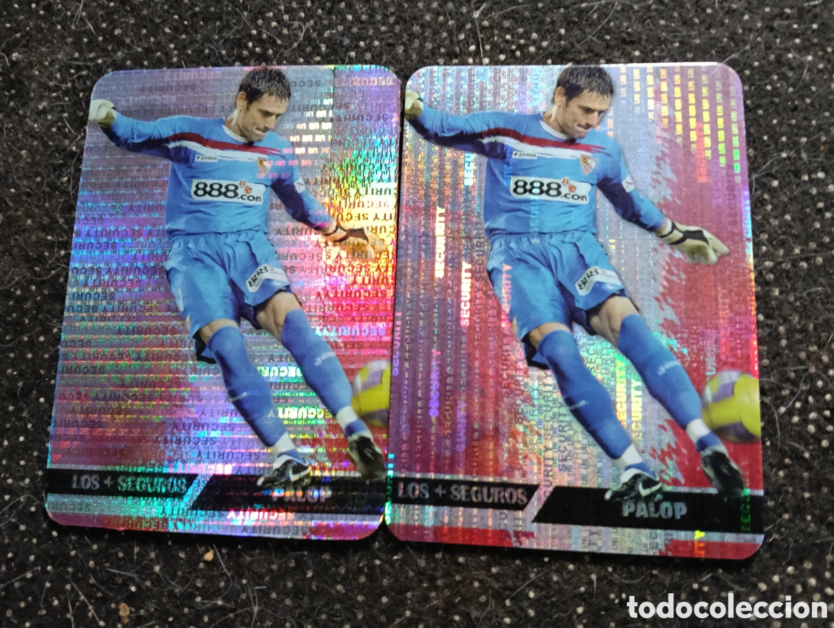 Cromos de f&uacute;tbol: 548 PALOP SEVILLA LOS + SEGUROS SECURITY ORIZONTAL Y VERTICAL 07 08 FICHAS DE LA LIGA 2008 MUNDICROM