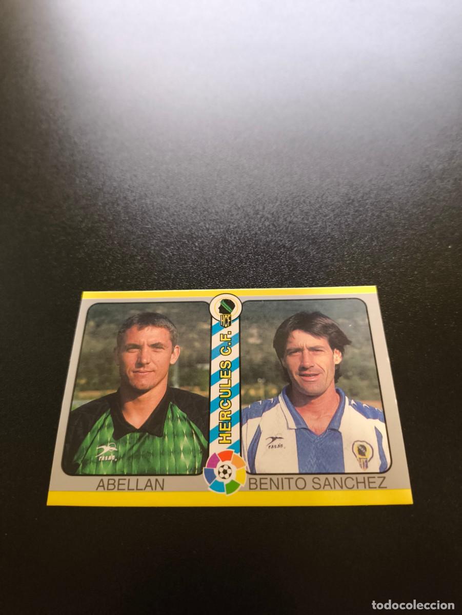 Cromos de f&uacute;tbol: 217 Abellan / Benito Sanchez HERCULES MUNDICROMO LIGA FUTBOL TOTAL 1994 1995 94 95 NO PANINI ESTE