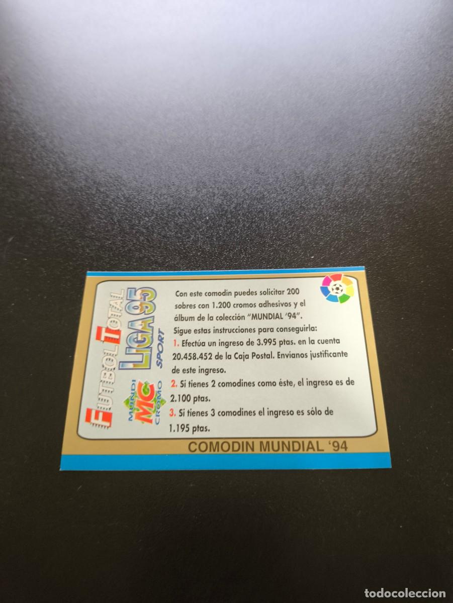 Cromos de f&uacute;tbol: COMODIN MUNDIAL 94 MUNDICROMO LIGA FUTBOL TOTAL 1994 1995 94 95 NO PANINI ESTE
