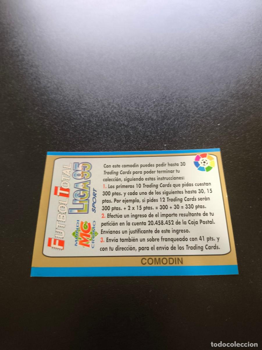 Cromos de f&uacute;tbol: COMODIN MUNDICROMO LIGA FUTBOL TOTAL 1994 1995 94 95 NO PANINI ESTE