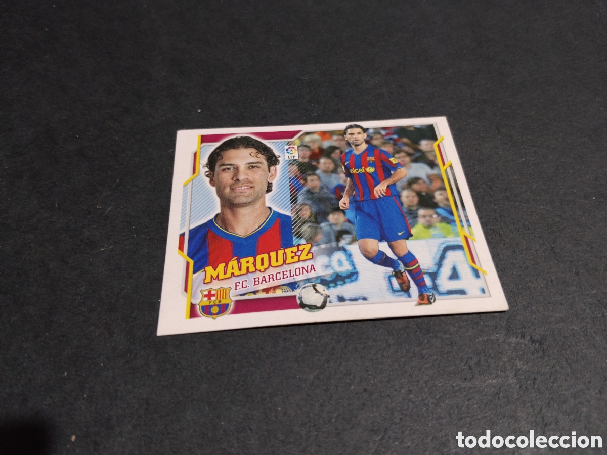 Cromos de f&uacute;tbol: Cromo futbol 2010-11 M&aacute;rquez, Barcelona