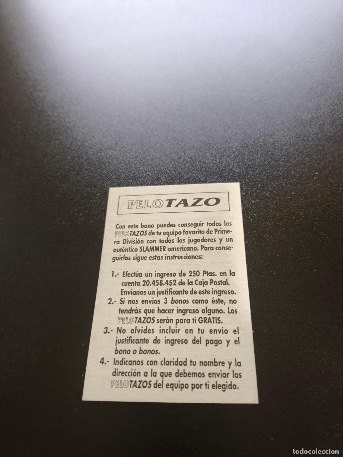 Cromos de f&uacute;tbol: BONO PELOTAZO MUNDICROMO LIGA FUTBOL TOTAL 1994 1995 94 95 NO PANINI ESTE