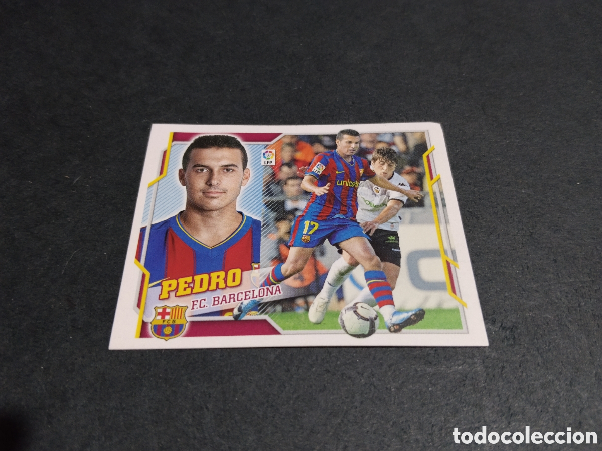 Cromos de f&uacute;tbol: Cromo futbol 2010-11 Pedro, Barcelona