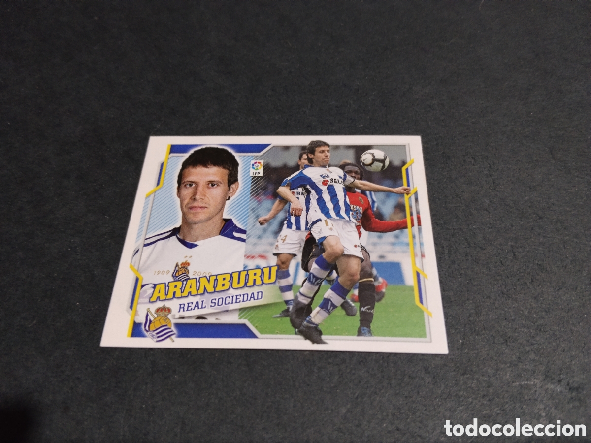 Cromos de f&uacute;tbol: Cromo futbol 2010-11 Aranburu, Real Sociedad