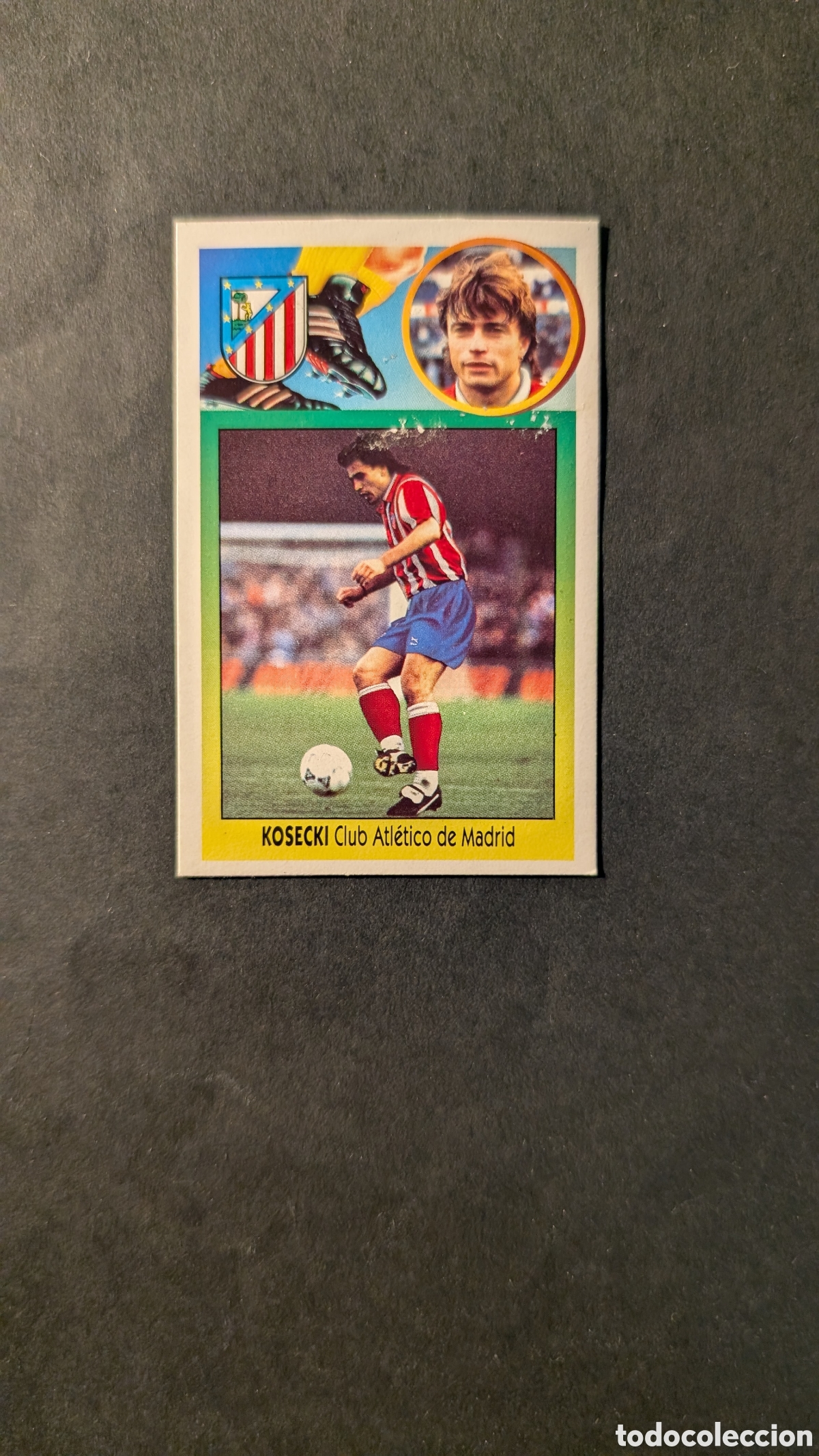 Figurine di Calcio: KOSECKI ATLETICO MADRID FICHAJE 4 LIGA ESTE 1993/94 93 94 CARTON DESPEGADO