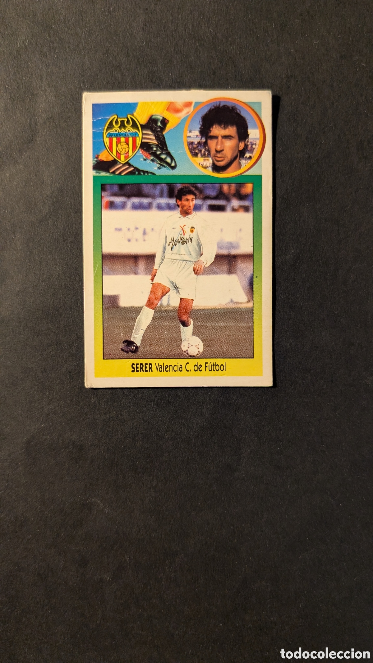 Figurine di Calcio: SERER VALENCIA FICHAJE 8 LIGA ESTE 1993/94 93 94 CARTON DESPEGADO