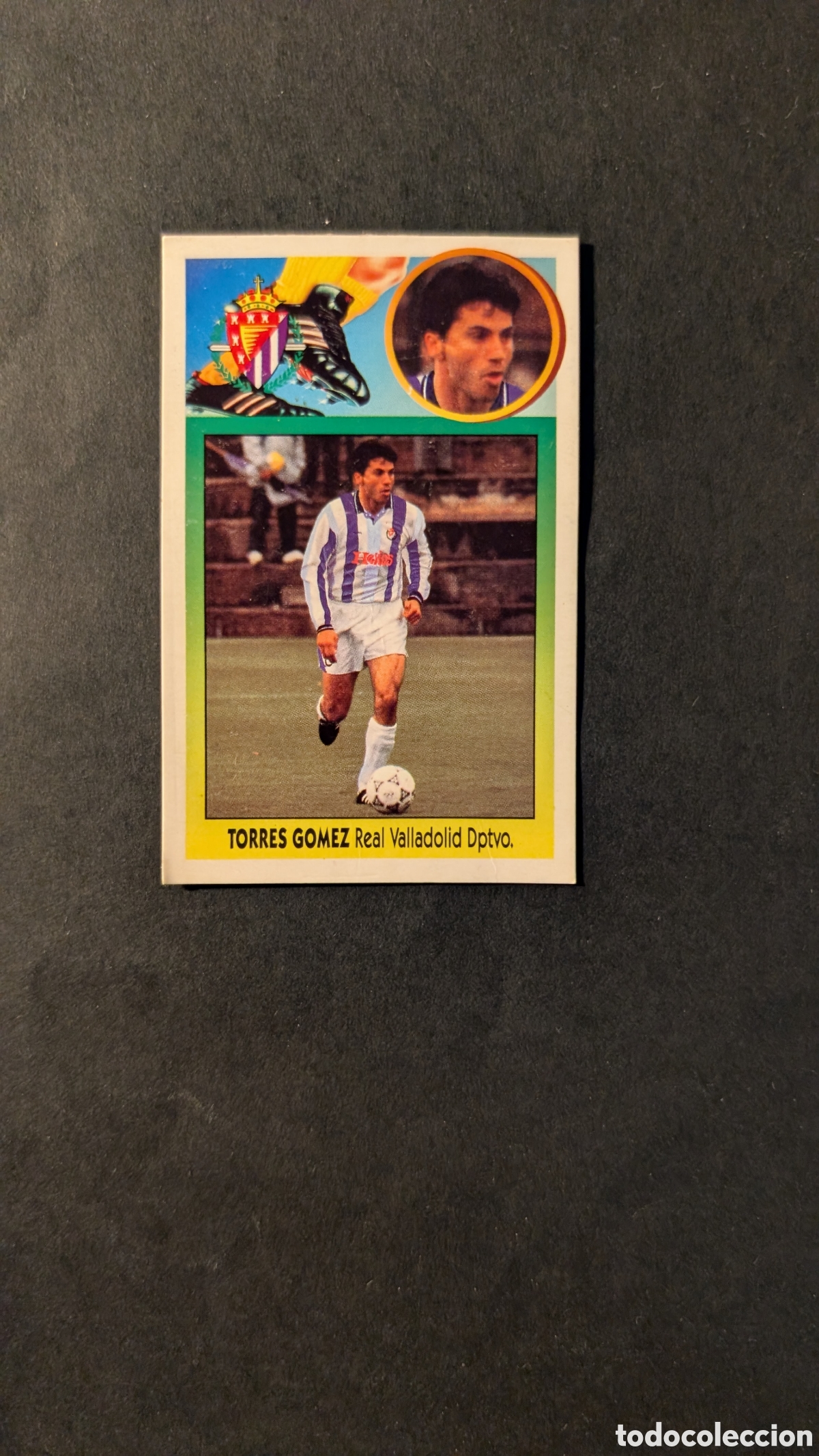 Figurine di Calcio: TORRES GOMEZ VALLADOLID FICHAJE 9 LIGA ESTE 1993/94 93 94 CARTON DESPEGADO