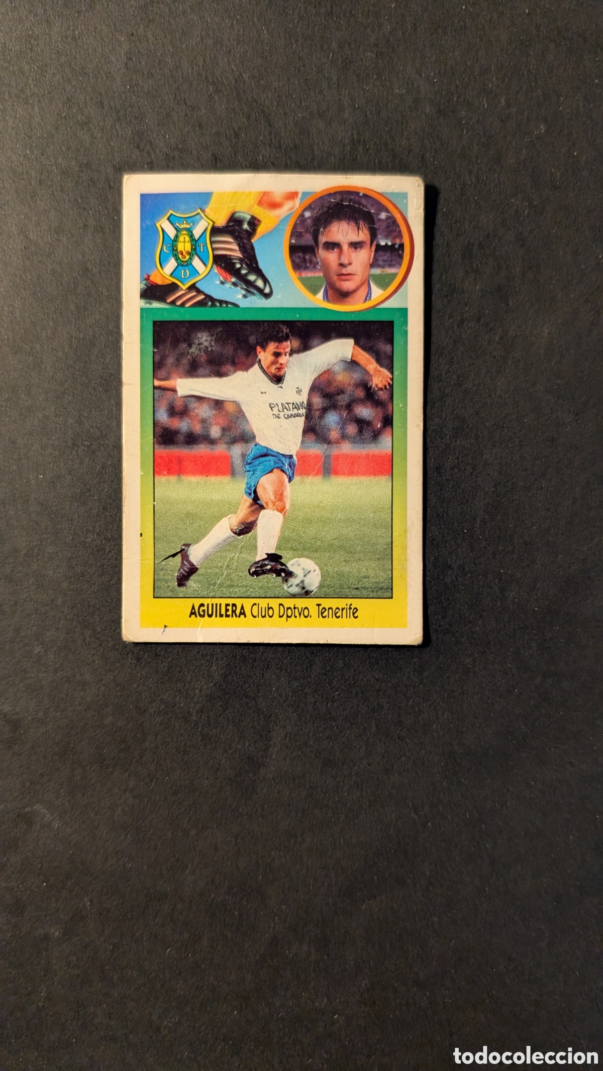 Figurine di Calcio: AGUILERA TENERIFE FICHAJE 14 LIGA ESTE 1993/94 93 94 CARTON DESPEGADO