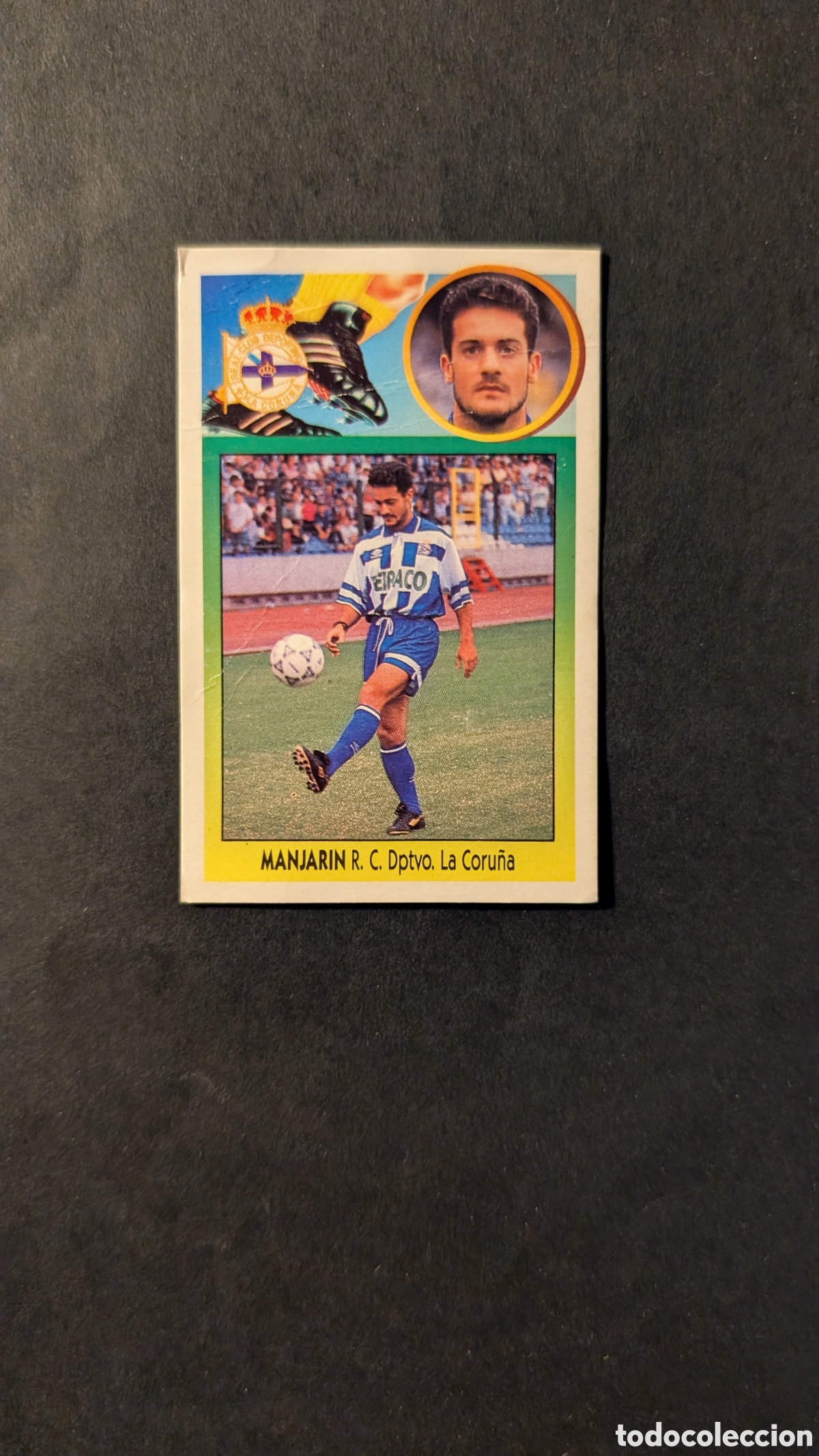 Figurine di Calcio: MANJARIN DEPORTIVO FICHAJE 16 LIGA ESTE 1993/94 93 94 CARTON DESPEGADO